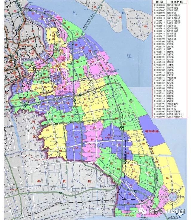 浦东新区的行政区划如图所示.