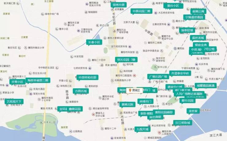 樊城区租房地图