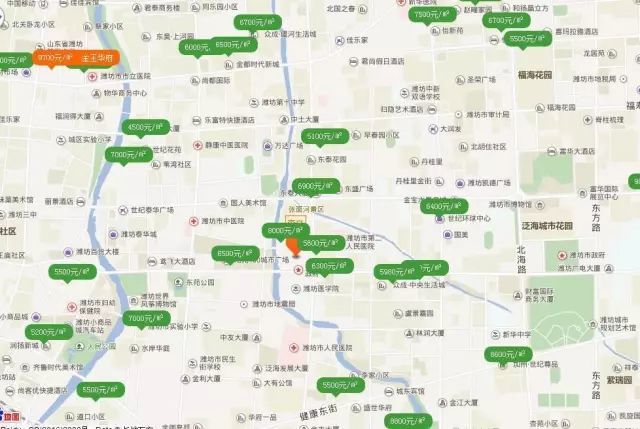 潍坊最新房价地图曝光!买房or租房?答案扎心了!