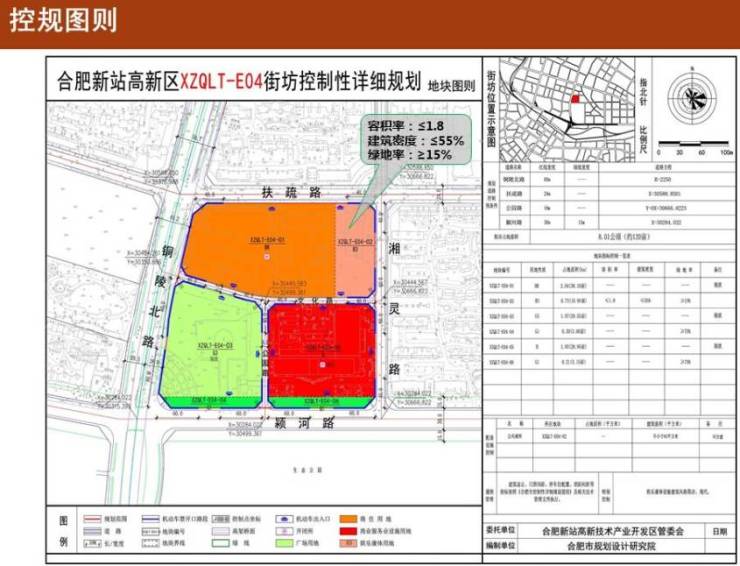 3,合肥新站高新区xzyh-h04街坊控制性详细规划