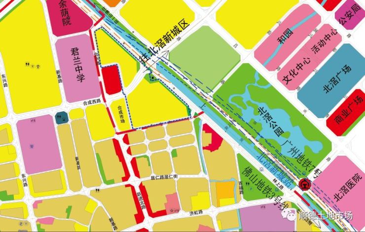 靠近地铁规划北滘新城站