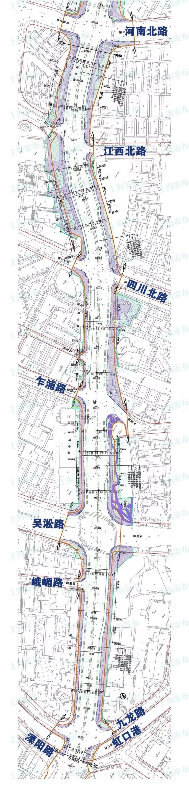 隧道结合地面道路,杨浦北横通道这条路段规划方案