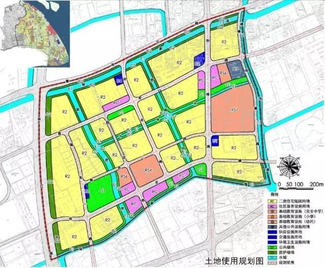 张江南区配套生活基地规划图(草案)