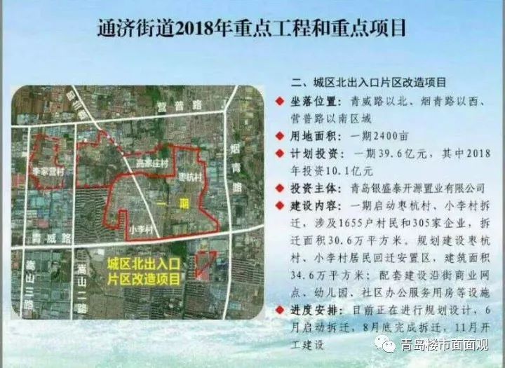 旭辉银盛泰首进即墨参与城北出入口拆迁改造涉及这些村