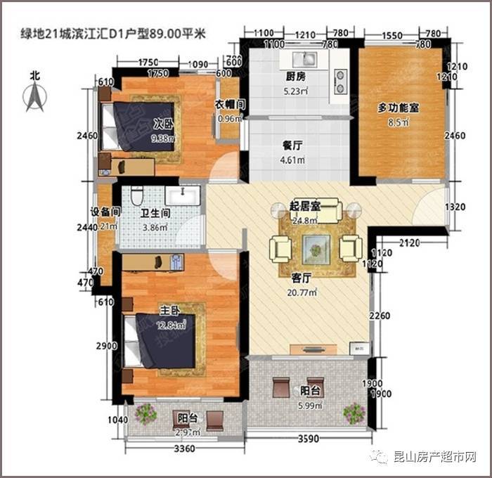 《每日一盘》:绿地21城滨江汇繁华里(昆山花桥)