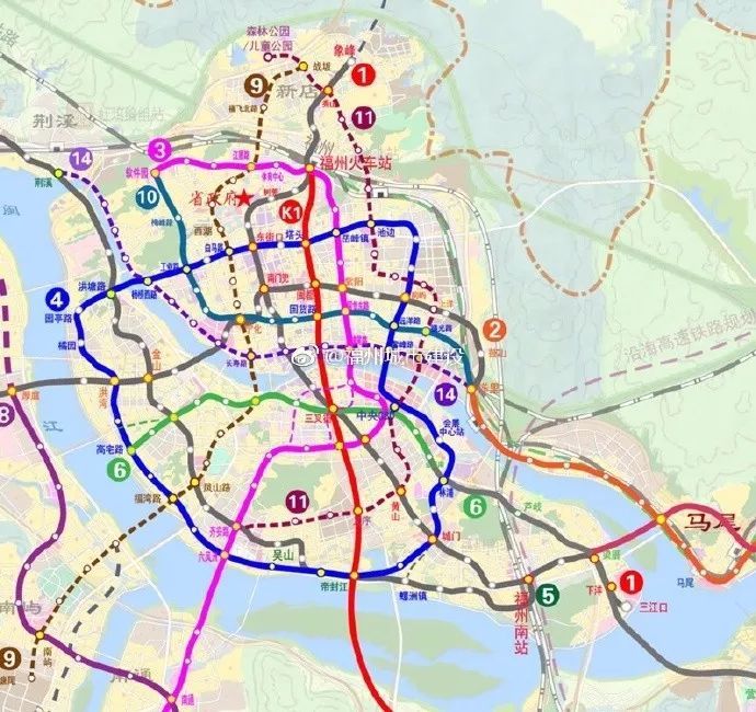 福州地铁规划又又又有新变化!六区 周边县城均有覆盖!