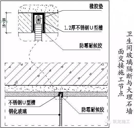 9,卫生间壁龛施工:高度按墙面石材或瓷砖排版而定,高度应于横缝跟平