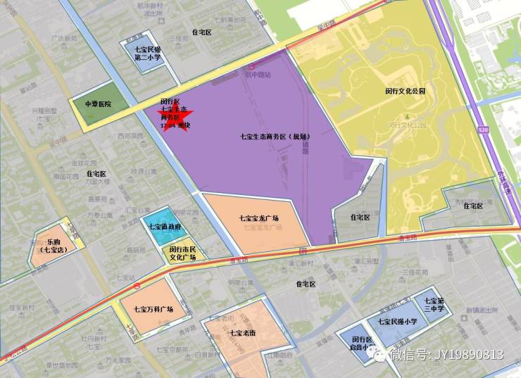 出让地块具体位置及情况: 闵行区七宝镇闵行新城mhpo-0103单元七宝