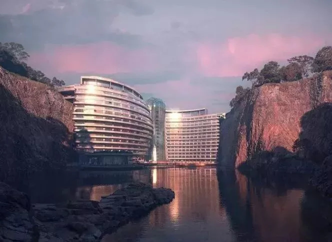 松江深坑酒店,史无前例的奇迹建筑,你期待了多少年?