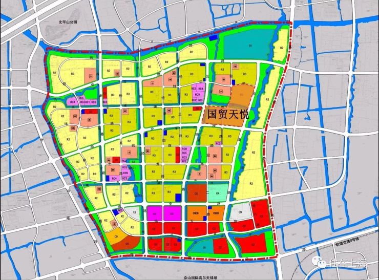 图片来源:《松江区佘山北大型居住社区控制性详细规划》 交通:外环至