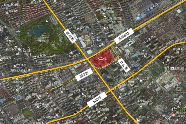 公告:杨浦区定海社区c12地块(定海街道街坊西块).