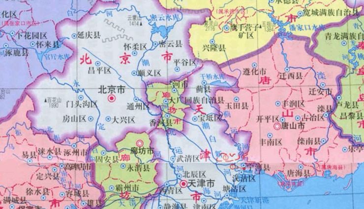河北省的飞地北京和天津之间为何还有河北省的3个县