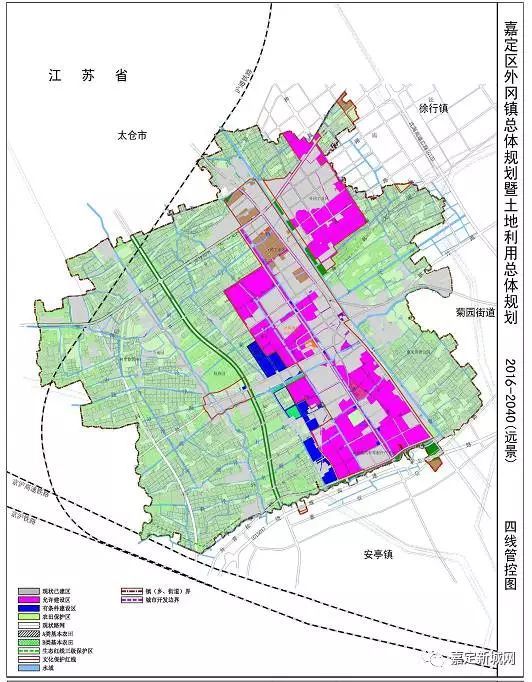2016-2020年外冈镇土地利用总体规划 一,规划范围与期限 本次规划