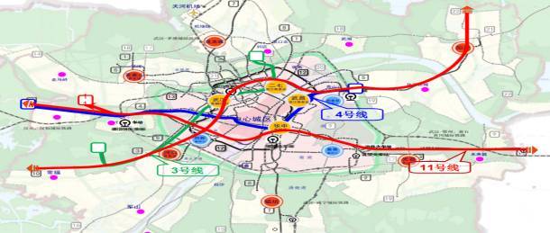 4年后, 地铁蔡甸线,6号线,3号线延长线,11号线 串起整个蔡甸