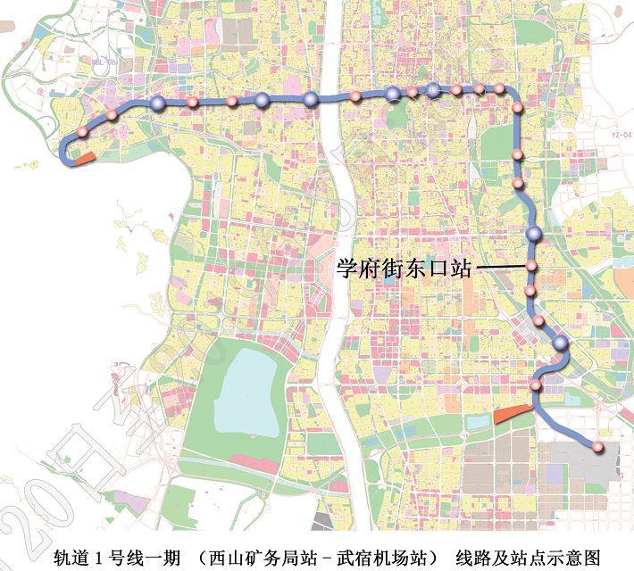 太原有房的看过来新建的地铁1号线走哪里