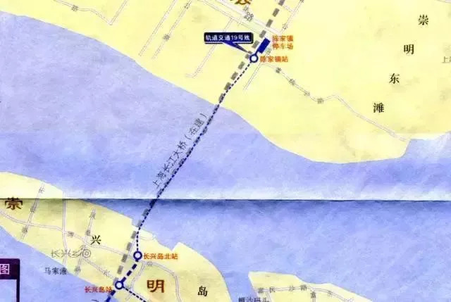 其实崇明在建跨江大桥与跨江隧道时 就已经预留了19号线的轨道 原初的