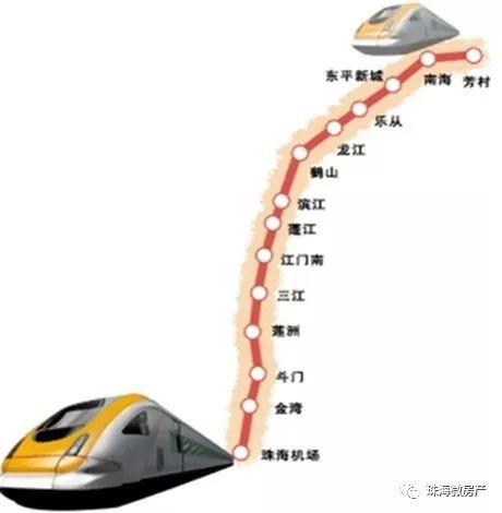 广佛江珠城际轻轨05一期工程为珠海站至长隆站,二期工程为长隆站至
