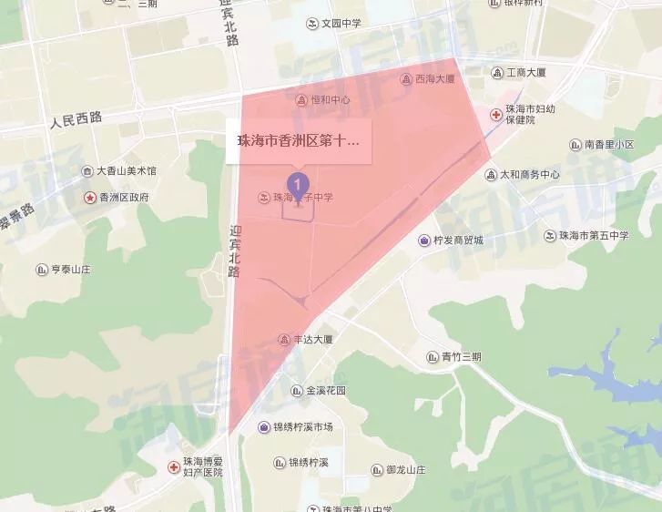 都在这里2018年香洲区学区房分布图
