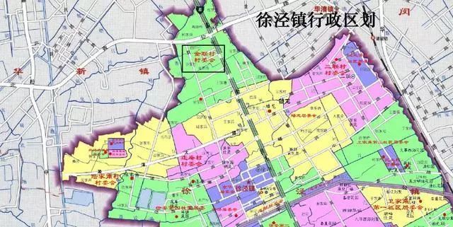 徐泾镇的行政区划▲华新镇的行政区划▲青浦区的土地利用地图从青浦