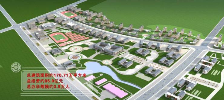 大学兰州理工大学技术工程学院园区配套总用地460亩商业综合配套200亩