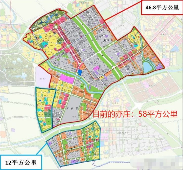 通过几次的东扩及南扩,目前的亦庄开发区占地达到58平米公里.