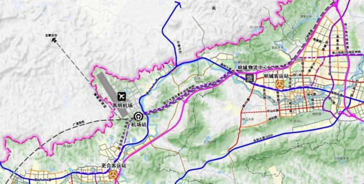 联通珠海对接高明机场珠江肇高铁横空出世设计时速350公里