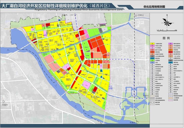 城西片区优化后用地规划图↓