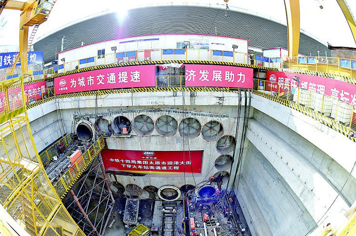 太原火车站南北通道下穿主体工程预计年底完工