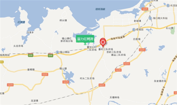 交通:富力红树湾位于海南省澄迈县北部,项目南部紧临的是西线