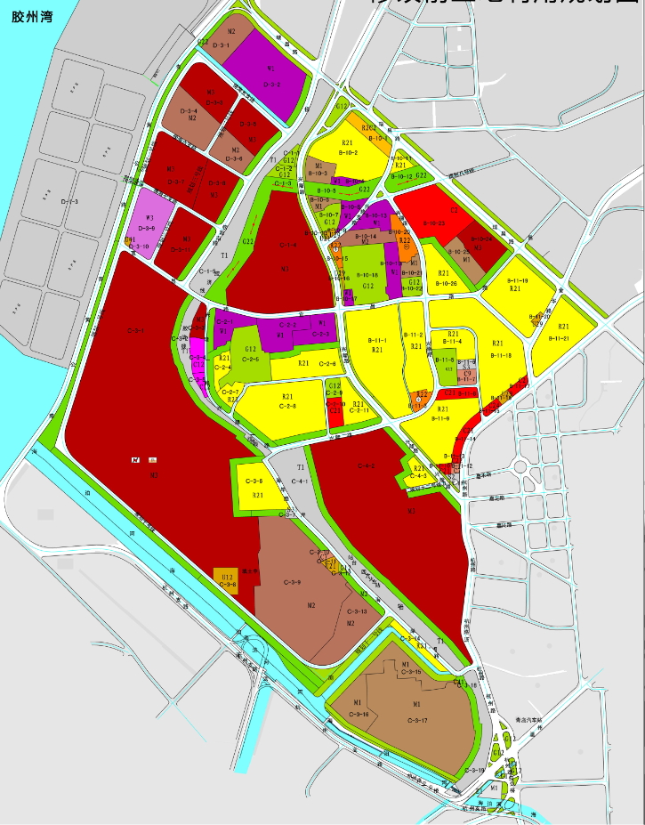 青岛市北区滨海新区北片区,南片区控制性详细规划发布