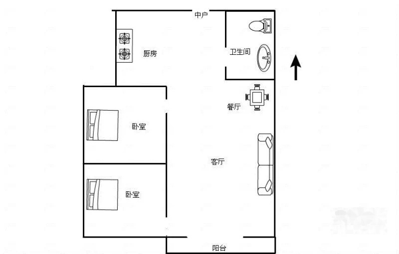 (上洋国际 中层大两室 全阳户型)满五 诚心出售 随时看