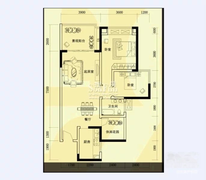 高庙村 富洲新城一期 朝中庭 便宜出售