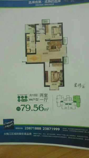 梅江南 大寺新家园佳和雅庭 一楼洋房 仅售110万纯 h户型