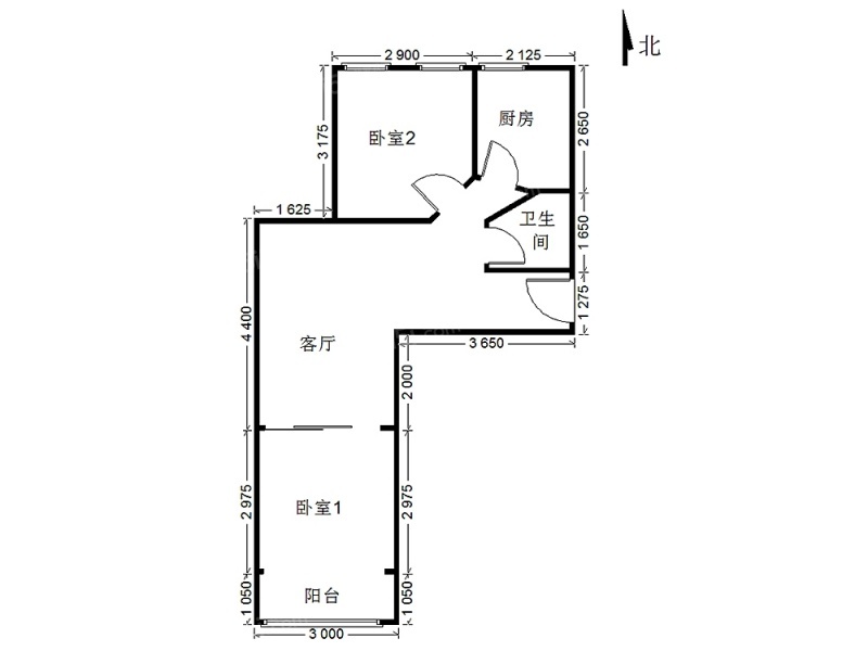 北新家园 海淀两居室 交通便利 南北通透