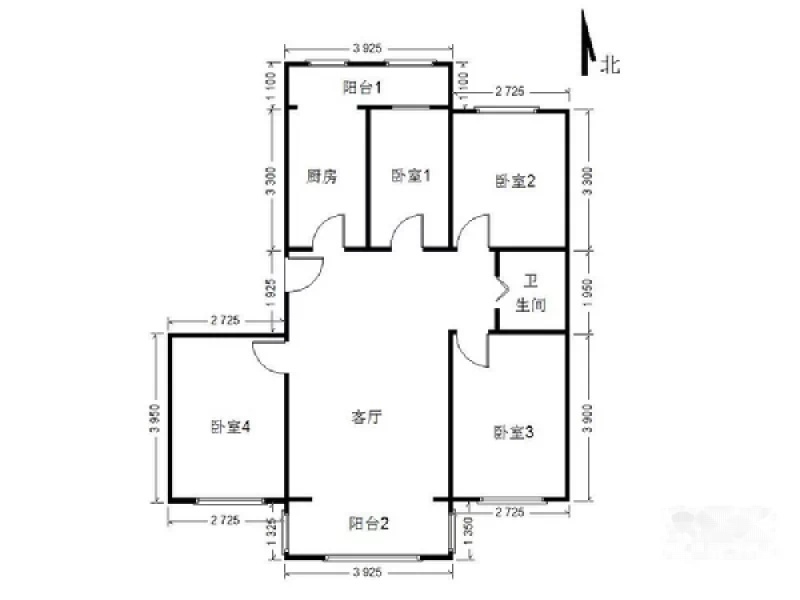 宏城花园新上好房 霸气4居室 满五一套 刚需好房随时可看