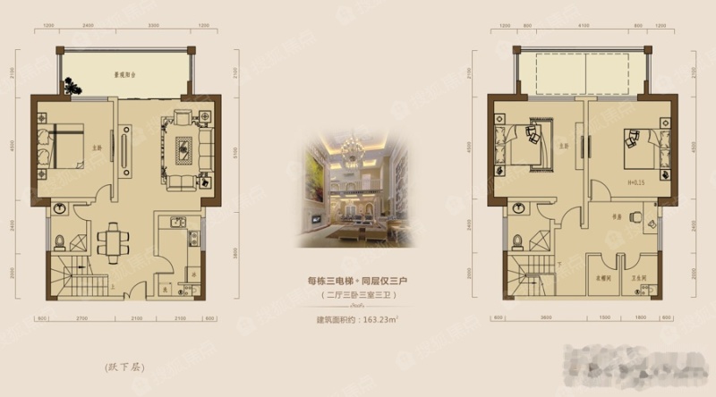 永隆·滨利阳光跃层d户型_永隆·滨利阳光户型图-广元