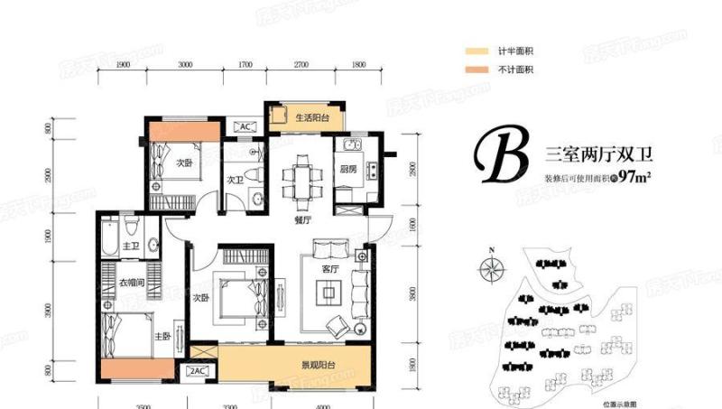 保利金香槟洋房b户型_保利金香槟户型图-重庆搜狐焦点