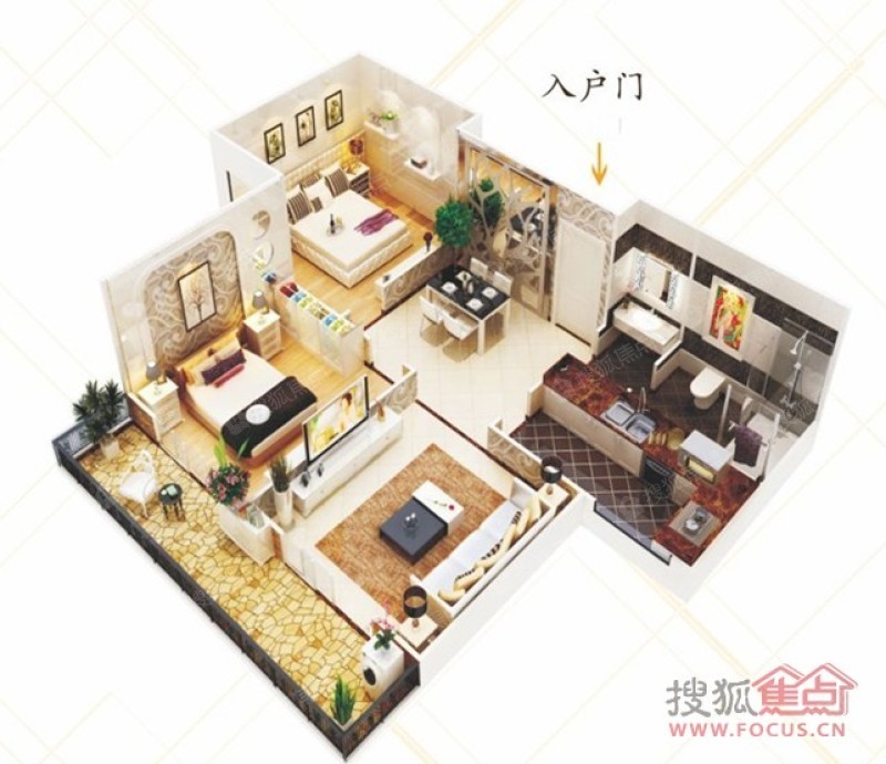 杏林居b户_杏林居户型图-渭南搜狐焦点网