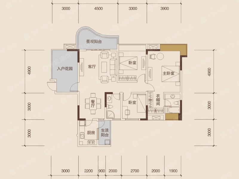保利花园五期悦榕郡c1_保利花园五期悦榕郡户型图