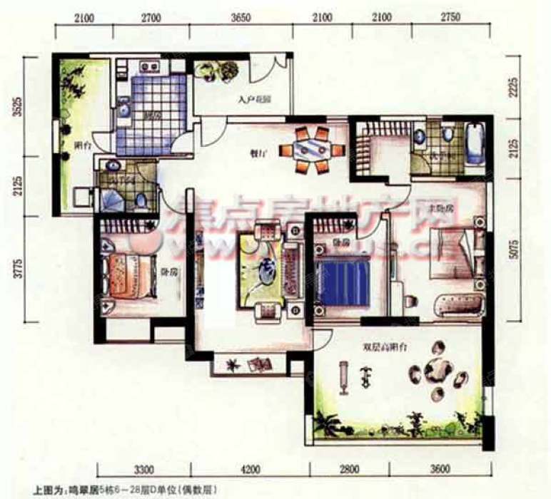 水榭花都三室两厅两卫_水榭花都户型图-深圳搜狐焦点网