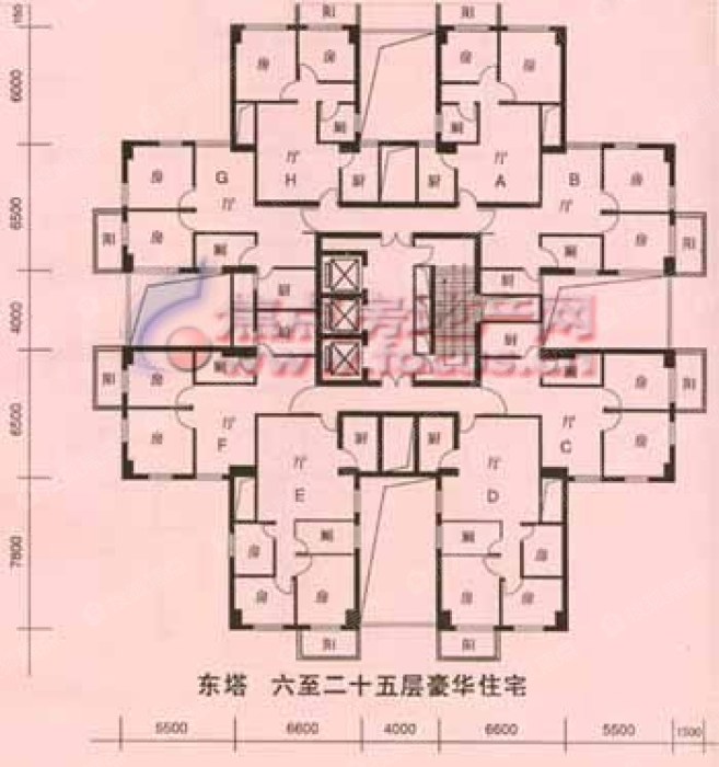 恒城大厦东塔6—25层_恒城大厦户型图-广州搜狐焦点网