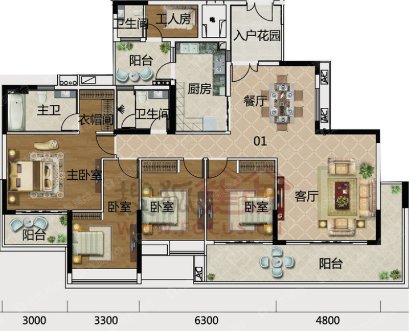 星汇文瀚户型文瀚12栋01单元_星汇文瀚户型图-广州搜狐焦点网