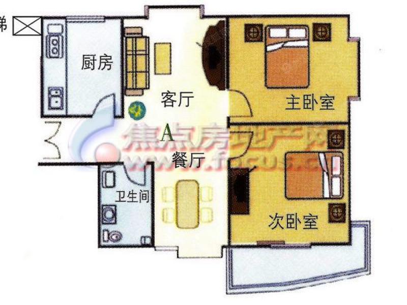 丽景苑丽景苑两室两厅一卫_丽景苑户型图-青岛搜狐