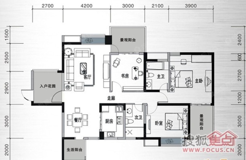 华府西苑华府西苑8,9栋a_华府西苑户型图-成都搜狐焦点网