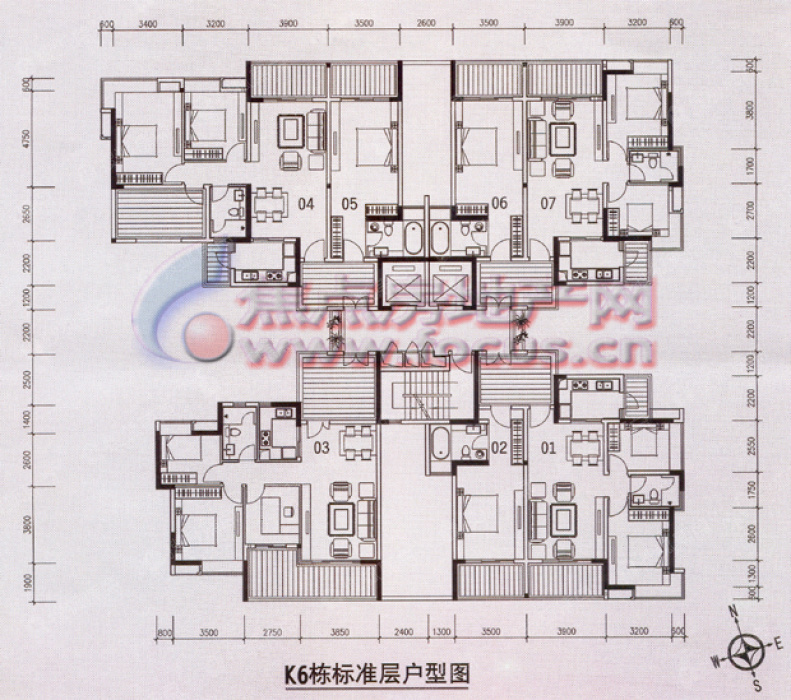 光大水岸榕城k6栋标准层