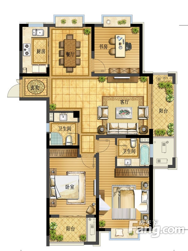 众安山水苑4#楼b4户型_众安山水苑户型图-慈溪搜狐