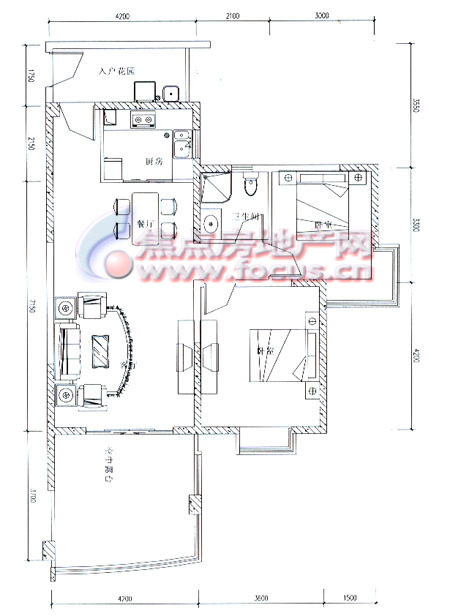 锦江城市花园3期n2_锦江城市花园3期户型图-成都搜狐焦点网