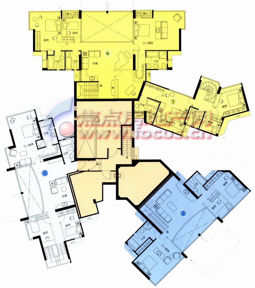 嘉和苑嘉和苑6座f梯22层平面(复式首层)_嘉和苑户型图-广州搜狐焦点网