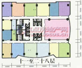 金汇大厦11至28层平面图_金汇大厦户型图-广州搜狐焦点网