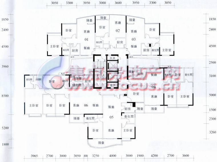 东璟花园f栋7-24层平面_东璟花园户型图-广州搜狐焦点